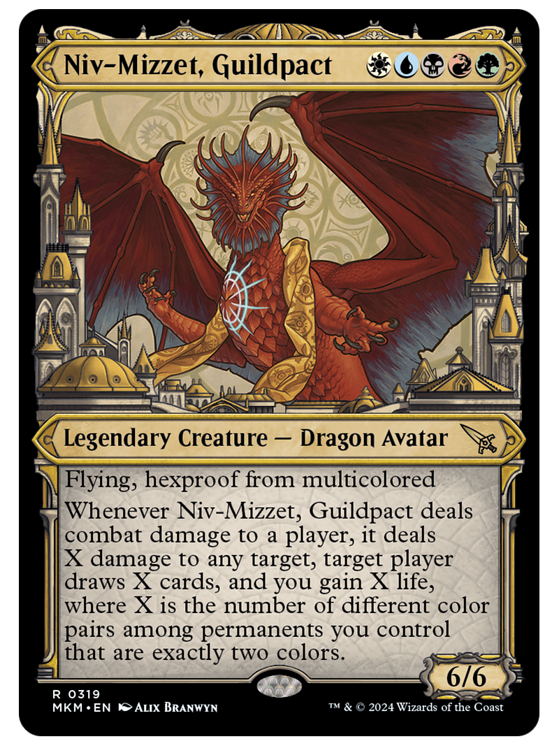Niv-Mizzet, Guildpact - Murders at Karlov Manor - Artist's Proof